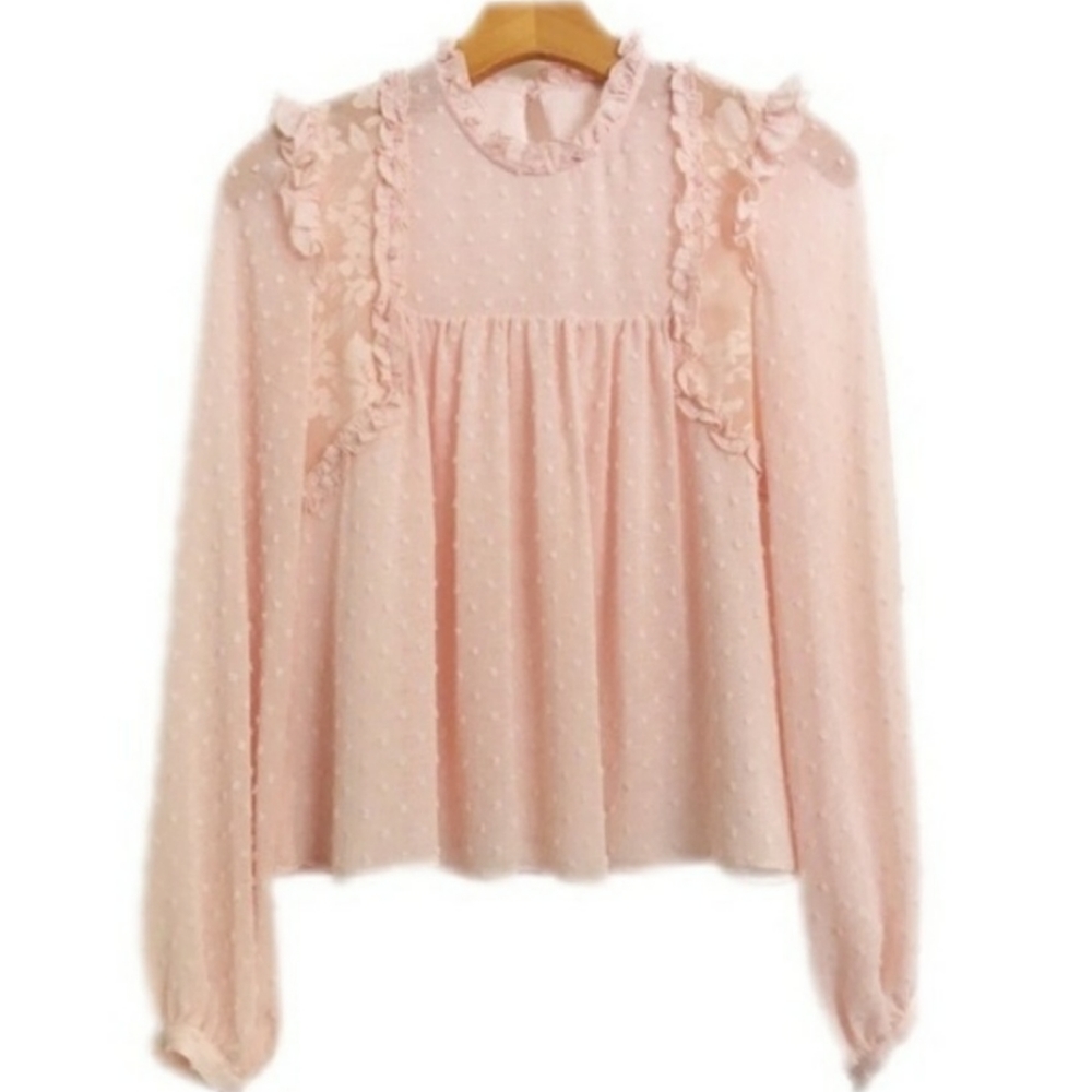NWT Zara Pink Blouse
